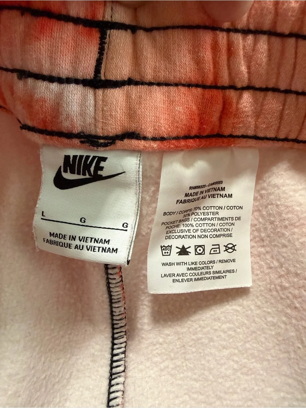 Nike Boys Sportswear Club Tie-Dye Fleece Shorts  | Multicolor | Large